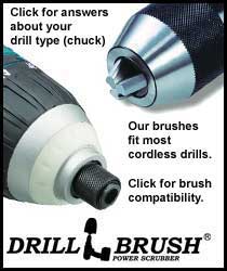 click for information on drill chuck types and brush compatibility