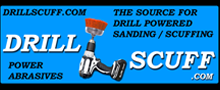 Visit DrillScuff.com for Drill Powered Sanding and Scuffing Drill Attachments