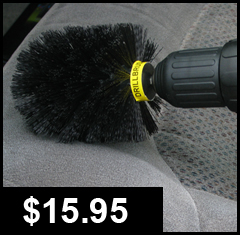 two drill brush scrubbing drill attachments