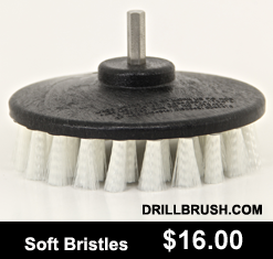 drill brush soft bristle gentle