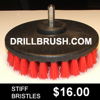 drill brush stiff cleaning bristles